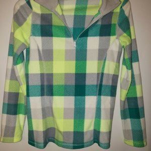 Old Navy Women's Size X-Small Plaid Quarter Zip Sh